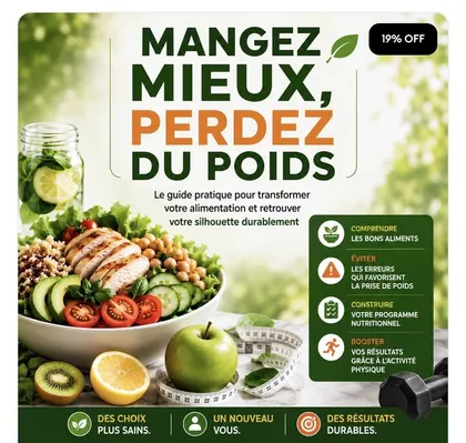 Couverture du guide « Mangez Mieux, Perdez du Poids »