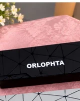 Étui rigide ORLOPHTA noir à motif géométrique