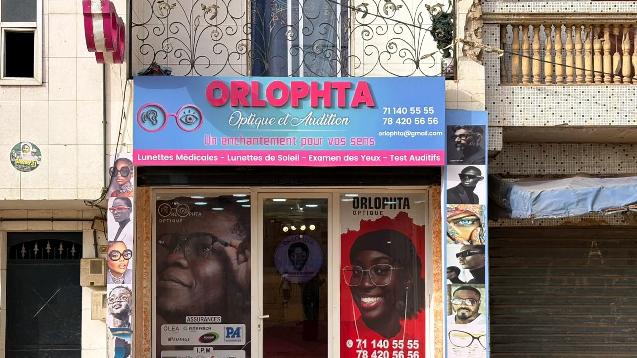 Façade d'ORLOPHTA Optique à Keur Massar